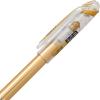 Pentel Arts Slicci 0.25 mm Extra Fine Gel Pen, Black Ink, 1 Pack (BG202BPA)(Gold)