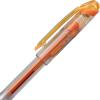 Pentel Arts Slicci 0.25 mm Extra Fine Gel Pen, Black Ink, 1 Pack (BG202BPA)(Orange)