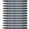 Pentel Arts Pointliner Drawing Pen, 0.3mm, Black Ink, Box of 12 Pens (S20P-3A)(12 Count (Pack of 1))