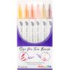 Pentel Arts Sign Pen Twin Brush, Pack of 6 Pens, Yellow Hues (SESW30CPC6-5)