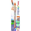 Pentel Arts Slicci 0.25 mm Extra Fine Gel Pen, Black Ink, 1 Pack (BG202BPA)(Orange)