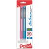 Pentel Clic Retractable Eraser with Grip, 3 Pack(Assorted)