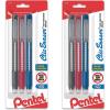 Pentel Clic Retractable Eraser with Grip, 3 Pack(Multicolor)