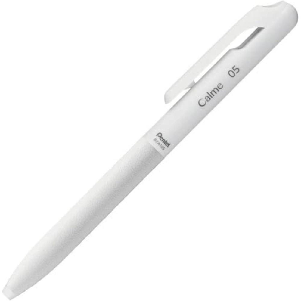 imagePentel Calme Calme BXA105WA Solid Ballpoint Pen 05mm Gray White Black Ink