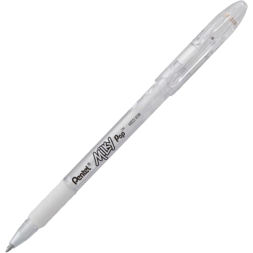imagePentel Milky Pop Pastel Gel Pen 08mm Medium Line Mint green Ink  K98LKWhite