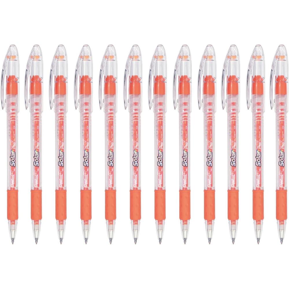 imagePentel Solar Pop Neon Gel Pen 06mm Medium Line Lime green Ink  K96KOrange