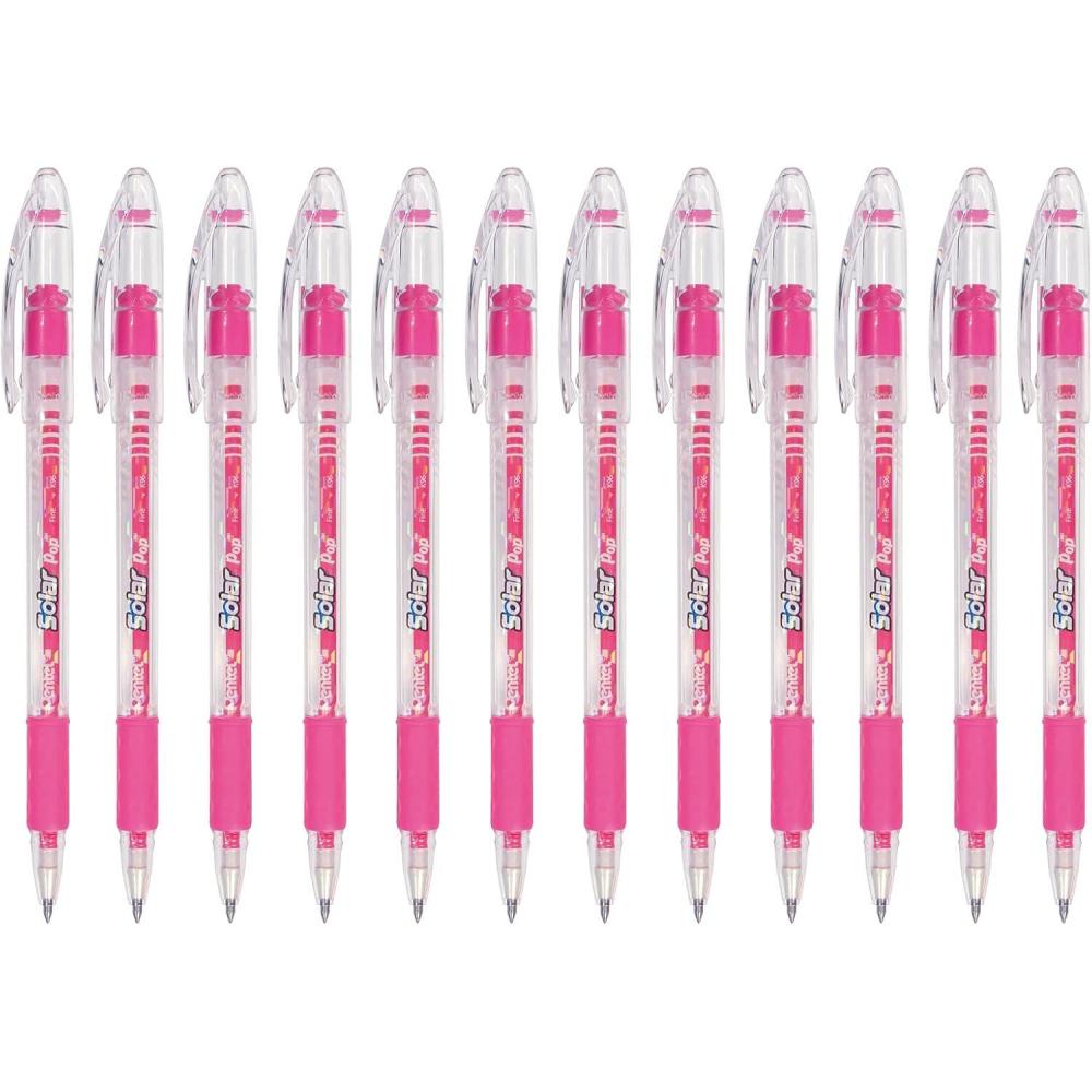 imagePentel Solar Pop Neon Gel Pen 06mm Medium Line Lime green Ink  K96KPink