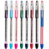 Pentel 474028 R.S.V.P. Ballpoint Pens Fine Point Assorted Ink 5 Pack (BK90BP5M)(Clear)