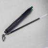 Pentel Glidewrite Signature Ballpoint Pen Black Barrel, (1.0mm) Medium Line, Black Ink, 12 Pens (BX930A-A)(Green)