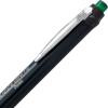 Pentel Glidewrite Signature Ballpoint Pen Black Barrel, (1.0mm) Medium Line, Black Ink, 12 Pens (BX930A-A)(Green)