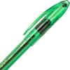 Pentel RSVP Razzle-Dazzle Ballpoint Pen, (1.0mm) Medium Line, Black Barrel, Black Ink, Box of 12 (BK91RDA-A)(Green Barrel)