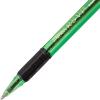 Pentel RSVP Razzle-Dazzle Ballpoint Pen, (1.0mm) Medium Line, Black Barrel, Black Ink, Box of 12 (BK91RDA-A)(Green Barrel)