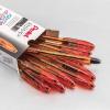 Pentel RSVP Razzle-Dazzle Ballpoint Pen, (1.0mm) Medium Line, Black Barrel, Black Ink, Box of 12 (BK91RDA-A)(Orange Barrel)