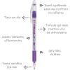 Pentel Solar Pop Neon Gel Pen, (0.6mm) Medium Line, Lime green Ink – K96-K(Violet)