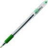 Pentel of America, Ltd BK91D Ballpoint Pen, Medium Point, Green Ink/Clear Barrel