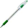 Pentel of America, Ltd BK91D Ballpoint Pen, Medium Point, Green Ink/Clear Barrel