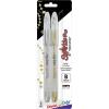 Pentel Arts Milky Pop Pastel Gel Pen, (0.8mm), Medium Line, White Ink, Pack of 2 (K98PABP2W)(Sparkle Pop)