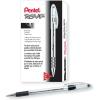 Pentel BK90C R.S.V.P. Stick Ballpoint Pen, .7mm, Trans Barrel, Blue Ink, Dozen(Black)
