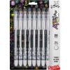 Pentel Milky Pop Pastel Gel Pen, (0.8mm) Medium, White Ink 8 Pack