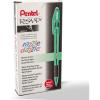 Pentel RSVP Razzle-Dazzle Ballpoint Pen, (1.0mm) Medium Line, Black Barrel, Black Ink, Box of 12 (BK91RDA-A)(Green Barrel)