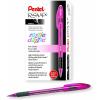 Pentel RSVP Razzle-Dazzle Ballpoint Pen, (1.0mm) Medium Line, Black Barrel, Black Ink, Box of 12 (BK91RDA-A)(Pink)