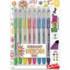 Pentel Solar Pop Neon Gel Pen, 0.6mm Fine Line, Assorted Colors, Pack of 8 (K96BP8M)(1 Count (Pack of 8))