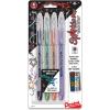 Pentel Solar Pop Neon Gel Pen, 0.6mm Fine Line, Assorted Colors, Pack of 8 (K96BP8M)(4 Count (Pack of 1))