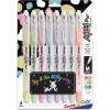 Pentel Solar Pop Neon Gel Pen, 0.6mm Fine Line, Assorted Colors, Pack of 8 (K96BP8M)(8 Count (Pack of 1))