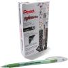 Pentel Sparkle Pop Metallic Gel Pen, (1.0mm) Bold Line, Blue/Green Ink, Box of 12 Pens (K91-DC)(Green)