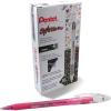Pentel Sparkle Pop Metallic Gel Pen, (1.0mm) Bold Line, Blue/Green Ink, Box of 12 Pens (K91-DC)(Pink)