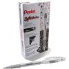 Pentel Sparkle Pop Metallic Gel Pen, (1.0mm) Bold Line, Blue/Green Ink, Box of 12 Pens (K91-DC)(Silver)