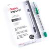 Pentel of America, Ltd BK91D Ballpoint Pen, Medium Point, Green Ink/Clear Barrel