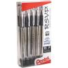 Pentel(R R.S.V.P.(R) Ballpoint Pens, 1.0 mm, Medium Point, Clear Barrel, Black Ink, Pack of 24, BK91-A(1 Count (Pack of 12))