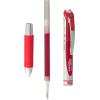 Pentel EnerGel RTX Retractable Liquid Gel Pen, (0.7mm), Medium Line, Metal Tip, Green Ink, Pack of 2 (BL77BP2D)(Red)