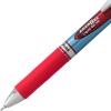 Pentel® EnerGel® RTX Retractable Liquid Gel Pens, Fine Point, 0.5mm, 54% Recycled, Assorted Barrel Colors, Red Ink, Pack Of 3 Pans(Red)