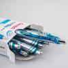 Pentel EnerGel Retractable Liquid Gel Pens, Medium Point, 0.7 mm, Silver Barrel, 12 Black Ink pens, the Ultimate writing pens, the Best Writing Pens for office, school and journaling, Pack of 12(Sky Blue)