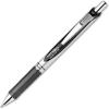 Pentel EnerGel Retractable Liquid Gel Pens, Medium Point, 0.7 mm, Silver Barrel, 12 Black Ink pens, the Ultimate writing pens, the Best Writing Pens for office, school and journaling, Pack of 12(Silver)