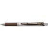 Pentel EnerGel Retractable Liquid Gel Pens, Medium Point, 0.7 mm, Silver Barrel, 12 Black Ink pens, the Ultimate writing pens, the Best Writing Pens for office, school and journaling, Pack of 12(Brown)