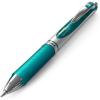 Pentel EnerGel Retractable Liquid Gel Pens, Medium Point, 0.7 mm, Silver Barrel, 12 Black Ink pens, the Ultimate writing pens, the Best Writing Pens for office, school and journaling, Pack of 12(Turquoise)