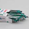Pentel EnerGel Retractable Liquid Gel Pens, Medium Point, 0.7 mm, Silver Barrel, 12 Black Ink pens, the Ultimate writing pens, the Best Writing Pens for office, school and journaling, Pack of 12(Green)