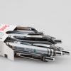 Pentel EnerGel Retractable Liquid Gel Pens, Medium Point, 0.7 mm, Silver Barrel, 12 Black Ink pens, the Ultimate writing pens, the Best Writing Pens for office, school and journaling, Pack of 12(Silver)