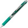 Pentel EnerGel Retractable Liquid Gel Pens, Medium Point, 0.7 mm, Silver Barrel, 12 Black Ink pens, the Ultimate writing pens, the Best Writing Pens for office, school and journaling, Pack of 12(Green)
