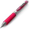 Pentel EnerGel Retractable Liquid Gel Pens, Medium Point, 0.7 mm, Silver Barrel, 12 Black Ink pens, the Ultimate writing pens, the Best Writing Pens for office, school and journaling, Pack of 12(Pink)