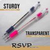 Pentel R.S.V.P. Ballpoint Pen, Fine Line, Blue Ink, 2 Pack (BK90BP2C)(Violet)