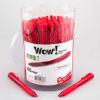 Pentel WOW! Ballpoint Pen, (1.0mm) Medium Line, Blue Ink, Pack of 60, Canister (BK440PC60C)(Red)