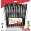 Pentel 711766 WOW! Retractable Ballpoint Pens Medium Point Black Ink