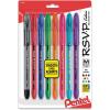 Pentel BK91CRBP8M R.S.V.P. Stick Ballpoint Pen, 1mm, Assorted Barrel, Assorted Ink, 8/Set(assorted)