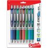 Pentel® EnerGel RTX Pens, 0.7 mm, Medium Point, Assorted Ink Colors, Pack Of 8(Assorted 2)