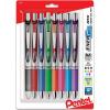 Pentel® EnerGel RTX Pens, 0.7 mm, Medium Point, Assorted Ink Colors, Pack Of 8(Assorted 4)