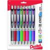 Pentel® EnerGel RTX Pens, 0.7 mm, Medium Point, Assorted Ink Colors, Pack Of 8(Violet)